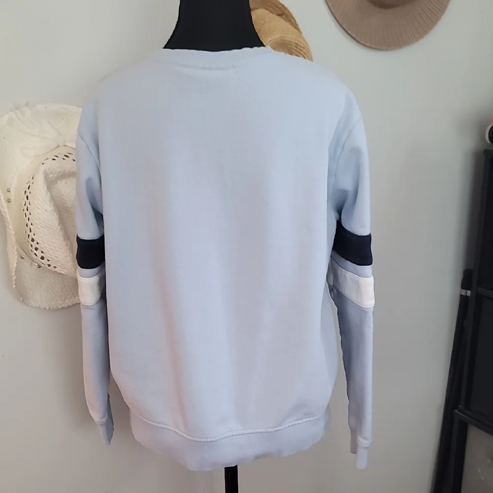 Fila Light Blue Sweatshirt with Navy and White Accents